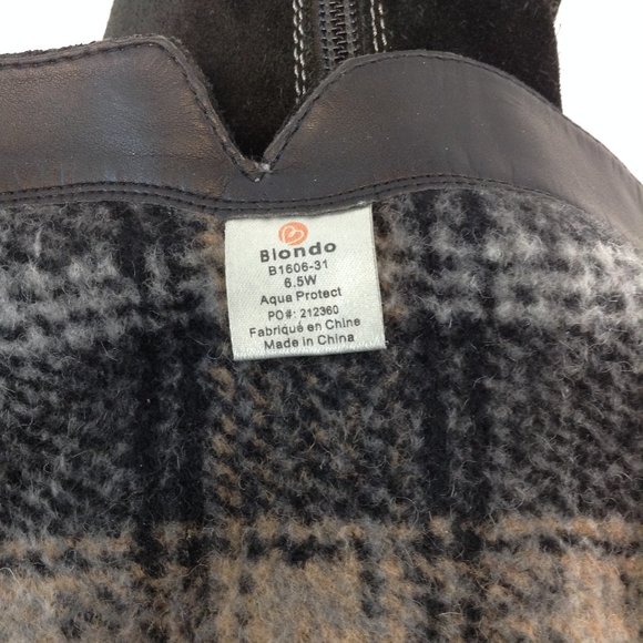 Blondo 'Leana' Black Suede Aqua Protect Knee High Boots - Picture 9 of 16